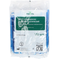 Слюноотсос со съемным наконечником синий (100 шт) Trevita
