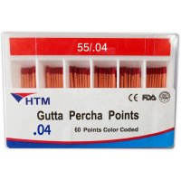 Гуттаперчевые штифты 04 №55 (60 шт) HTM Dent