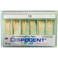 Штифты бумажные абсорбирующие 06 №15 (100 шт) Dispodent