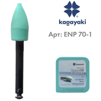 Полир "Kagayaki Ensmart Pin" - Пуля Зелёный (силикон) µ 70 - пластиковый держатель, 30шт/уп