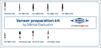 Набор боров "Veneer preparation kit by Mikhail Barkushin" (HORICO) купить в STOMMARKET.RU по цене 3 390 ₽