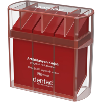 Бумага артикуляционная прямая, красная, 200 мкм, DC8002 (300 шт) Dentac