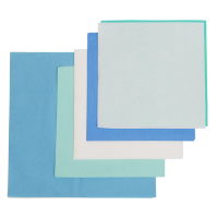 Бумага крепированная стандартная "УМК-С" 60 г/м2, 500х500мм, белая/зеленая (500 шт) ВИНАР