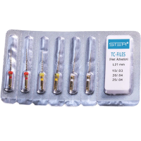 TC-files Gold - файлы машинные 21 мм набор 6 шт (15/03, 20/04, 25/04 - по 2 шт) Stea