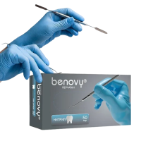 Перчатки нитриловые «BENOVY Dental Formula» DF2100KU1 Голубые XS 50 пар