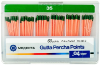 Гуттаперчевые штифты 04 №35 60шт/уп, (МЕТА)