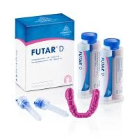 futar d - м-л слепочный для регистрации прикуса, 2карт*50мл+6 голубых канюль ø 6.0мм (kettenbach)