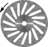 Диск алмазный Косая прорезь, диаметр 22 мм (1 шт) Агри