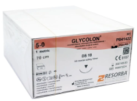 Гликолон (фиолетовый) шовный материал L=70см USP 5/0 DS 18 24шт/уп RESORBA