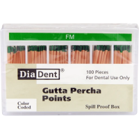Гуттаперчевые штифты дополнительные, 100шт/уп., Fine-Medium, DiaDent