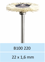 B100220 Диск щетка средняя размер 22мм*1,6мм HORICO