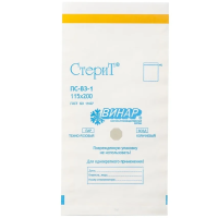 Пакеты "СтериТ" (115 х200мм) из белой влагопрочной бумаги самоклеящиеся, 100 шт (ВИНАР)