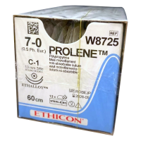 Пролен с 2 иглами L=60см., USP 7-0, С-1 (колющая), 13мм 3/8с, 12шт., Johnson&Johnson