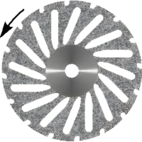 Диск алмазный Косой Акрил, диаметр 22 мм, крупнозернистый (1 шт) Агри