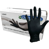 Перчатки нитриловые Alliance р-р: XL Черные 3.5 г, 50 пар