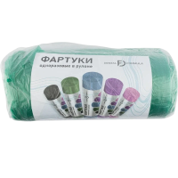 Фартуки полиэтиленовые в рулоне 20 мкм, 60х101см, зеленые (200 шт) Dental Formula