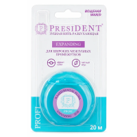 Зубная нить PRESIDENT Expanding разбухающий 20м арт.204
