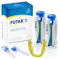 Futar D Slow - м-л слеп. для регистрации прикуса, 2карт*50мл+6 голубых канюль Ø 6.0мм (Kettenbach)