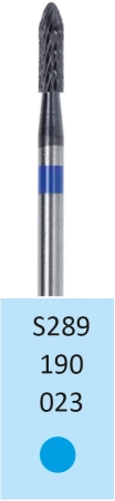 S289190023 Фреза твс - цилиндр - 023 синий насечка крестообразная станд. мет. сплавы пластмасса гипс