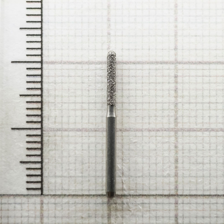 fg141014 бор алмазный fg - цилиндр закругленный - 014 серый horico