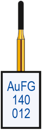 aufg140012 бор алмазный fg - цилиндр закругленный - 012 серый horico