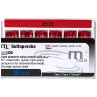 гуттаперчевые штифты 07 mtwo №25, 60шт., vdw