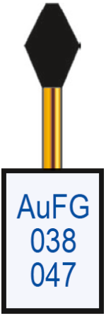 aufg038047 бор алмазный fg - ромб - 047 серый horico