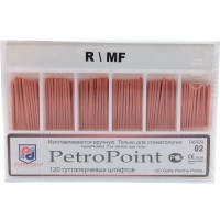гуттаперчевые штифты дополнительные, 120шт/уп. (petropoint) medium-fine