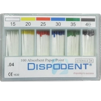 штифты бумажные абсорбирующие 04 №15-40 (100 шт) dispodent