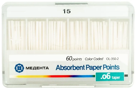 Бумажные штифты 06 №15 60шт/уп.(МЕТА)