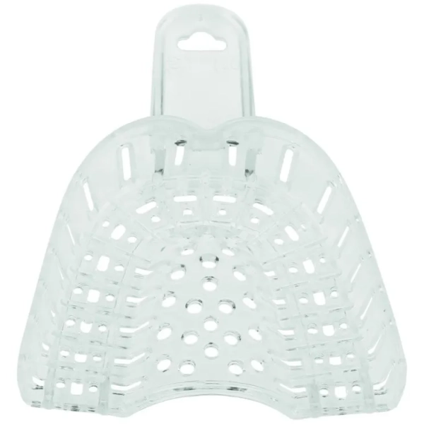 ложки для снятия слепков перфорированные пластиковые для имплантологии №2 верх, 12 шт, jnb