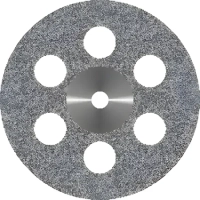 диск алмазный сплошной 6 отверстий, диаметр 22 мм (1 шт) агри