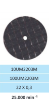 um2203m диск армированный  22*0,3 мм. для металла horico