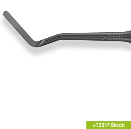 гладилка малая двухсторонняя удлиненная 1351f black fabri