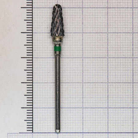 194220060 фреза твс - конус - 060 зеленый насечка крестообразная грубая  пластмасса гипс  horico