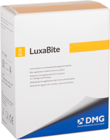 LuxaBite - материал для регистрации прикуса, 1картридж*50мл., 15смешивающих канюль, арт. 110560, DMG