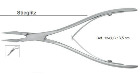 Зажим для удаления костного фрагмента Stieglitz 13,5 см 13-60S* HLW