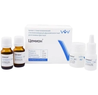 цемион a2 - универсальный стеклоиономерный цемент (20 г + 10 мл + 10 мл + 10 мл) владмива