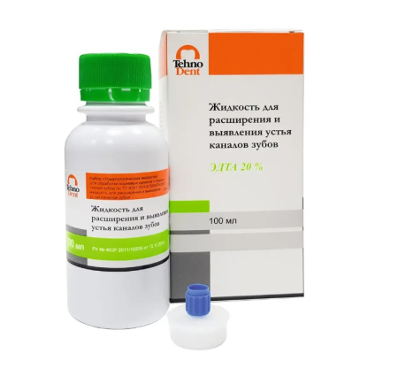 Жидкость для расширения и выявления устья каналов зубов (ЭДТА 20%) - 100мл., "ТехноДент"