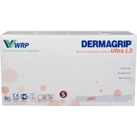перчатки нитриловые dermagrip ultra ls, размер: s, 100 пар
