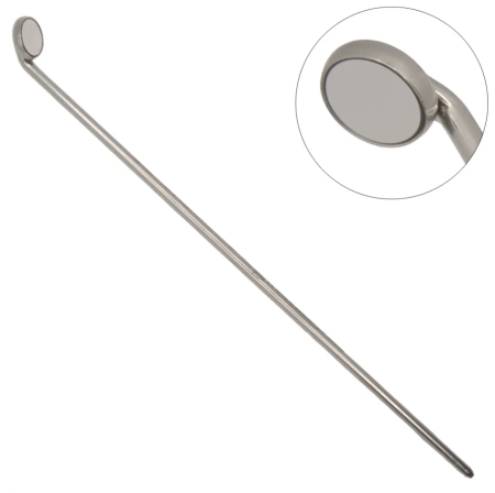 Зеркало стоматологическое эндодонтическое №00 Ø8 мм, с тонкой ручкой 120 мм (1 шт) Karl Hammacher