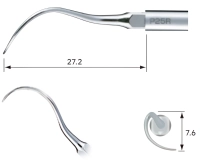 насадка p25r-e пародонтологическая к скалерам varios, с правосторонним изгибом (для ems)