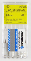 gates drills mani - сверла машинные, 6шт, 28 мм. №1
