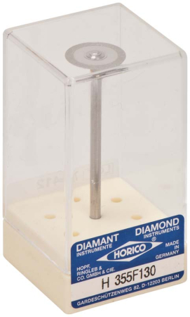 h355f130 диск алмазный - жёлтый ø 13мм - двухсторонний алмазная крошка по краю, horico