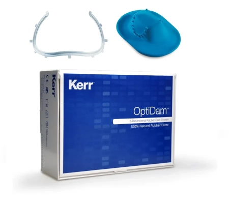 OptiDam Anterior IntroKit - набор для изоляции полости рта, 1 рамка+10 коффердамов, арт. 5203, Kerr