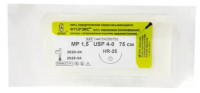 фторэкс - нить лавсановая нерассасывающаяся зелёная, l=75см., usp 4/0, hr-25, ооо "линтекс"