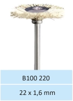 b100220 диск щетка средняя размер 22мм*1,6мм horico