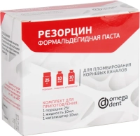 резорцин - формальдегидная паста (25г + 10мл + 10мл), нфк омега