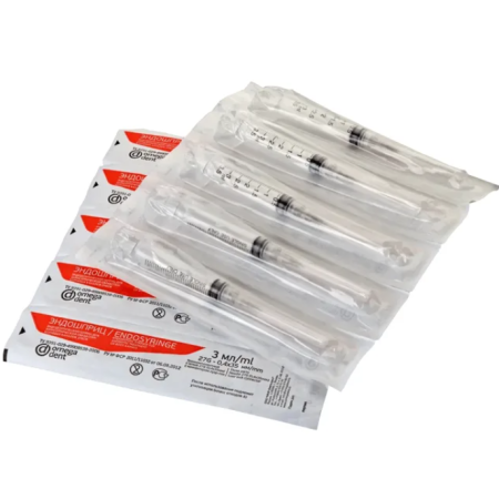 ЭНДОШПРИЦ (0.4х35мм (27G)) - 10шт*3мл, ОмегаДент