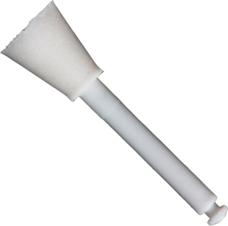 Полиры "Kagayaki Enforce Pin" - Чашки Белые (уретан), µ 125 - держатель пластиковый, блистер/10шт